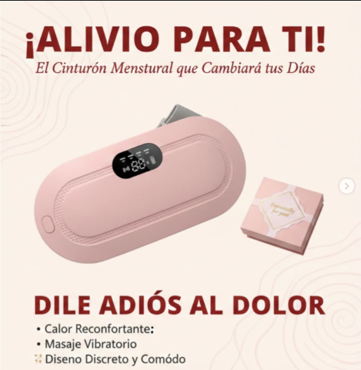 Cinturón Térmico Masajeador para Cólicos
