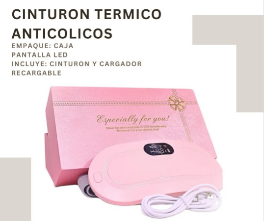 Cinturón Térmico Masajeador para Cólicos