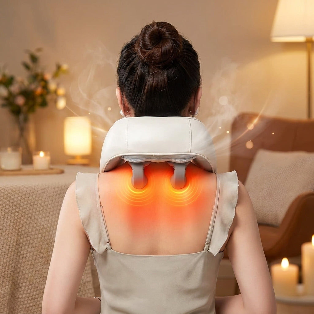 Masajeador Cervical y Trapecio 6D Manos Libres